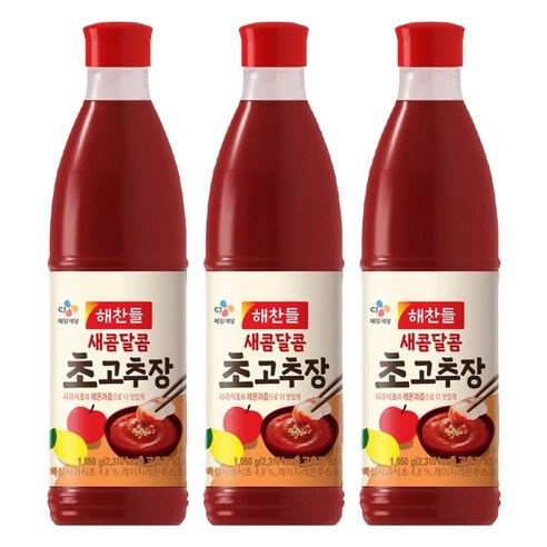 해찬들 새콤달콤 초고추장, 1.05kg, 3개