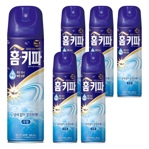 홈키파 무향 에어졸 살충제, 6개에 13,940원이면 한 통 값부터 계산해봐요! 1