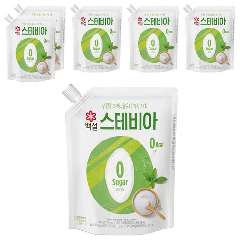 백설 스테비아, 400g, 6개