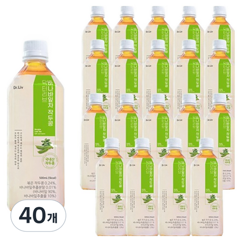 닥터리브 바나바잎차 작두콩, 40개, 500ml