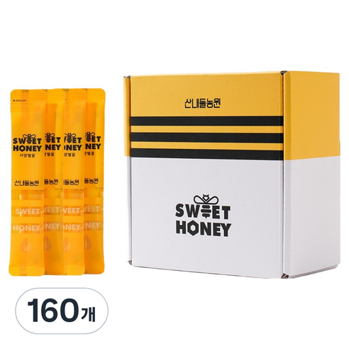 산내들농원 스위트허니 스틱벌꿀, 10g, 160개