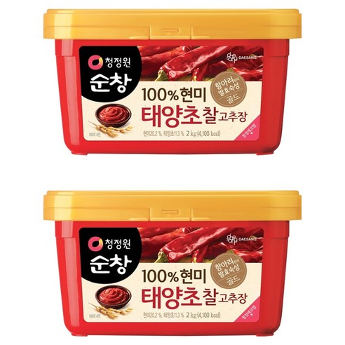 청정원순창 100% 현미 태양초 찰고추장