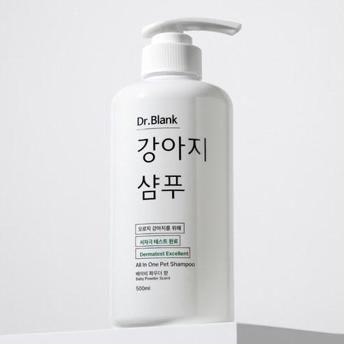 닥터블랭크 저자극 강아지 샴푸 베이비파우더향, 500ml, 1개입, 1개