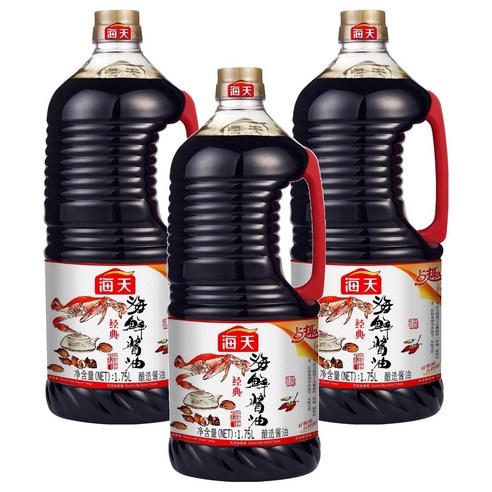 해천 해산물용 간장, 1.75L, 3개
