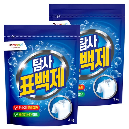 탐사 산소계 표백제, 3kg, 2개