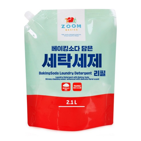줌 베이직 베이킹소다 담은 액체 세탁세제