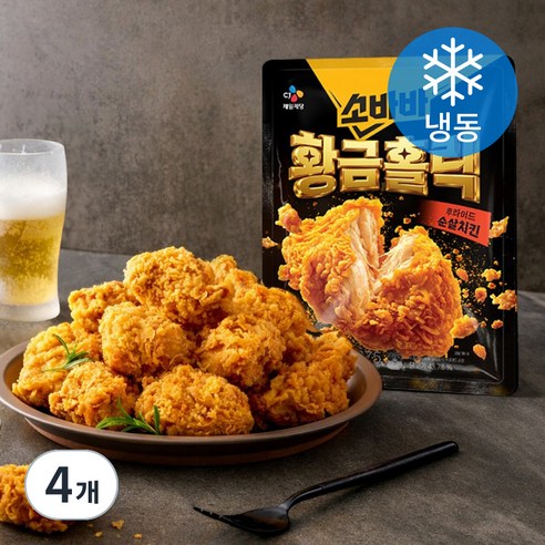 [로켓프레시] 소바바 바삭 황금홀릭 후라이드 순살치킨 (냉동)