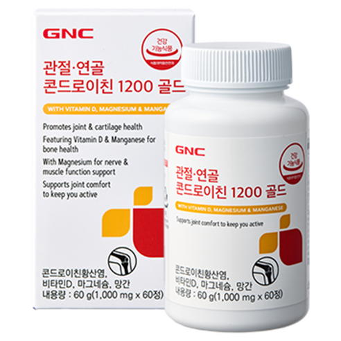 GNC 관절연골 콘드로이친 1200 골드 60g, 단품, 60정, 1개