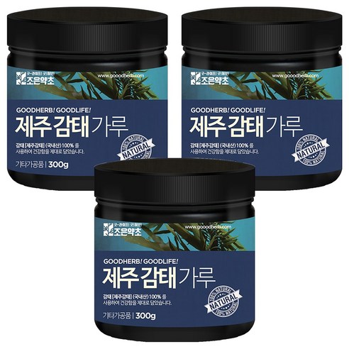 조은약초 제주감태 가루, 300g, 3개
