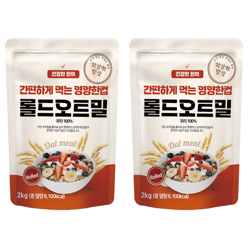 대구농산 건강한밥상 간편하게 먹는 영양한컵 롤드오트밀
