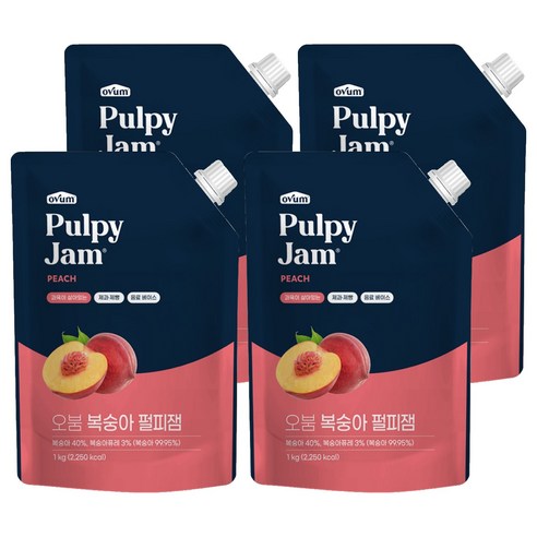 오붐 복숭아 펄피잼