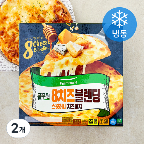 [로켓프레시] 풀무원 8치즈블렌딩 스윗허니 치즈피자 (냉동)