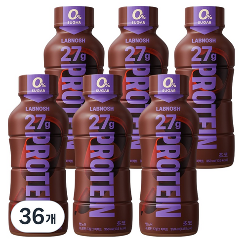 랩노쉬 프로틴 드링크 퍼펙트 초코, 36개, 350ml