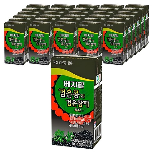 베지밀 검은콩과 검은참깨 두유