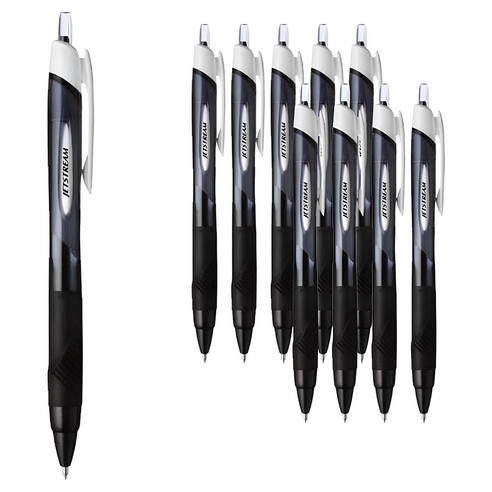 제트스트림 유성볼펜 1.0mm SXN-150-10, 블랙, 10개