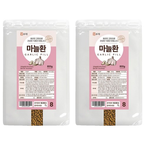 윤고집 마늘환, 800g, 2개