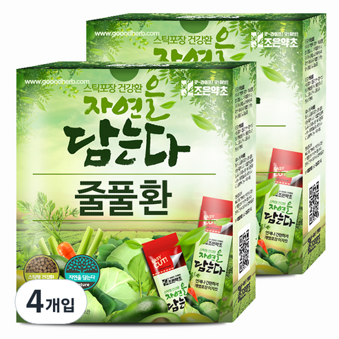 굿허브 조은약초 자연을 담는다 스틱형 줄풀환, 4개, 90g