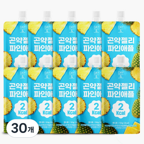 데이앤 곤약젤리 파인애플 2칼로리, 150g, 30개