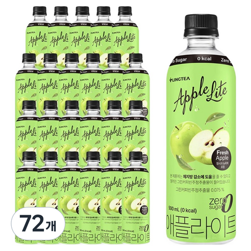 링티 애플라이트, 72개, 500ml