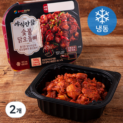 [로켓프레시] 야식만참 숯불닭오돌뼈 2입 (냉동)