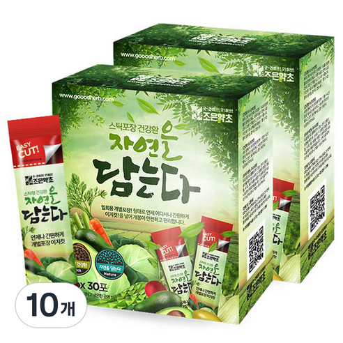 굿허브 조은약초 자연을 담는다 스틱형 차전자피환, 10개, 90g