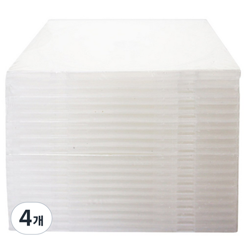 멜로디 투명연질슬림 CD/DVD케이스 20p, 단일 상품, 4개