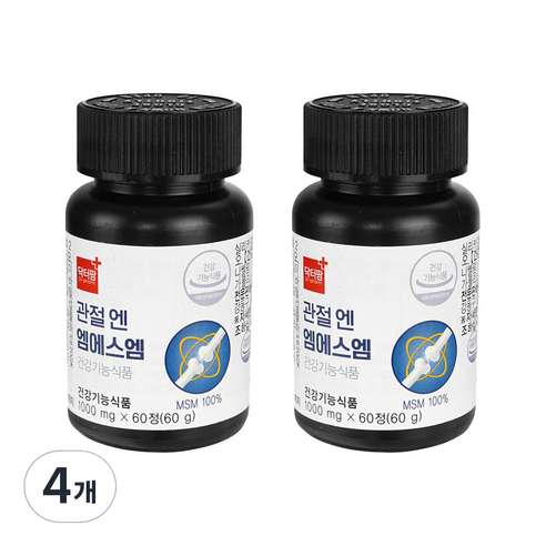 닥터팜 관절엔 엠에스엠 식이유황 MSM 60g, 60정, 4개