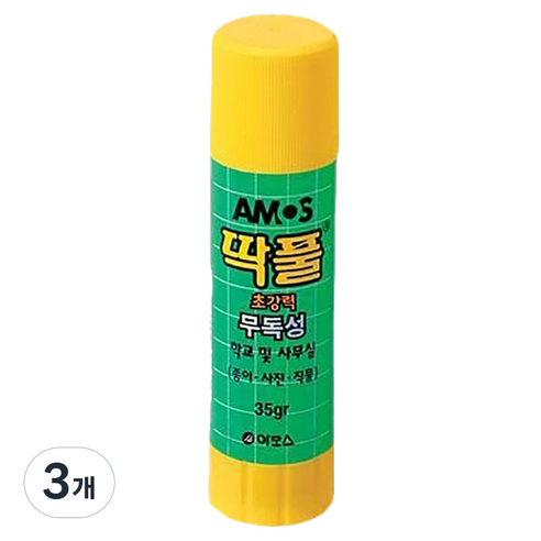 아모스 딱풀, 35g, 3개