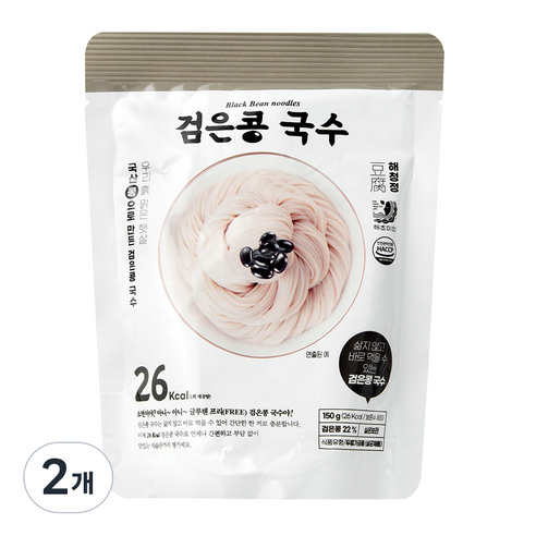 해초미인 검은콩 국수, 2개, 150g