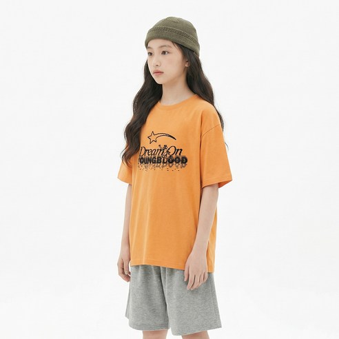 제니키즈 오버핏 영블러드 반팔 티셔츠 JN2099T