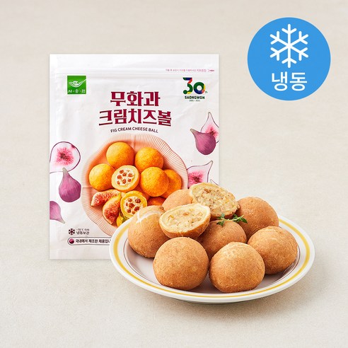 [로켓프레시] 사옹원 무화과 크림 치즈볼 (냉동), 240g, 1개