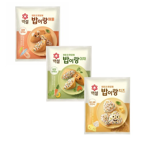 밥이랑 세트(치즈+해물+야채), 1세트, 78g