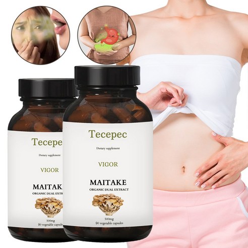 무용수분 500mg - 유기농 이중추출물 - 에너지와 면역력 - 고효율 활성성분, 청정 허브 포뮬라, 2개, 60회분