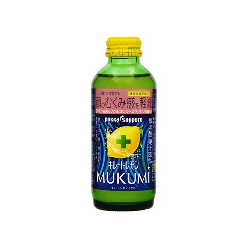 일본 포카삿포로 키레토 레몬 MUKUMI 무쿠미 드링크 155ml