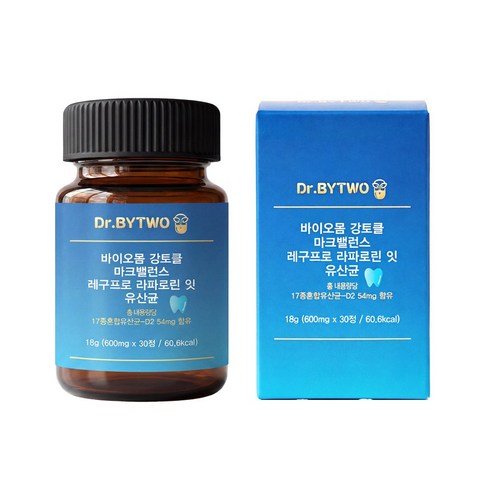 닥터바이투 구강케어 구강유산균 600mg 30정 프로바이오틱스