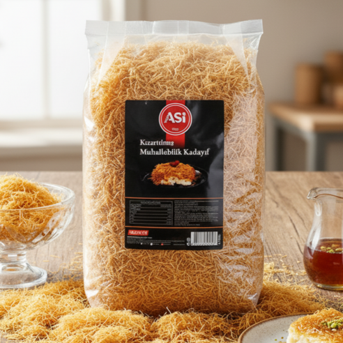 [당일발송] 구운 볶은 카다이프 터키 튀르키예 ASI 두쫀쿠 두바이초콜릿 재료, 8개, 1kg