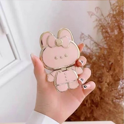 토끼 회전형 접이식 그립톡