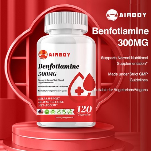 벤포티아민 캡슐 120개입 300mg - L-류신 - 지용성 및 수용성 비타민 B1