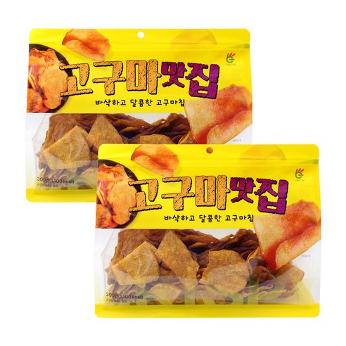 달콤바삭 고구마맛집 스낵 300g x2개, 300g, 2개