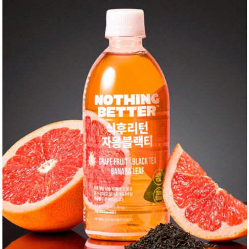 낫띵베럴 식후리턴 자몽블랙티, 6개, 500ml