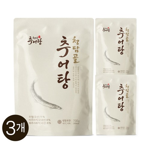 청담골 추어탕 (냉동), 3개, 700g