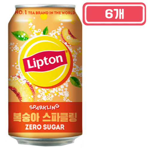칠성)립톤스파클링제로355ml, 355ml, 6개