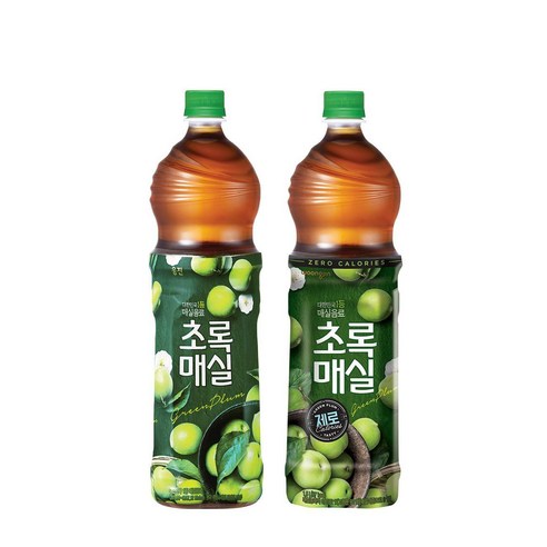 [6+6] 초록매실 1.5L 6입 + 초록매실제로 1.5L 6입