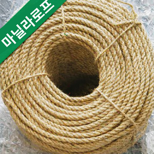 한성다이노 조경용로프 인테리어용 마닐라로프 (22mm 200M) 밧줄 동아줄 삼줄 줄다리기용 두꺼운밧줄, 22mm