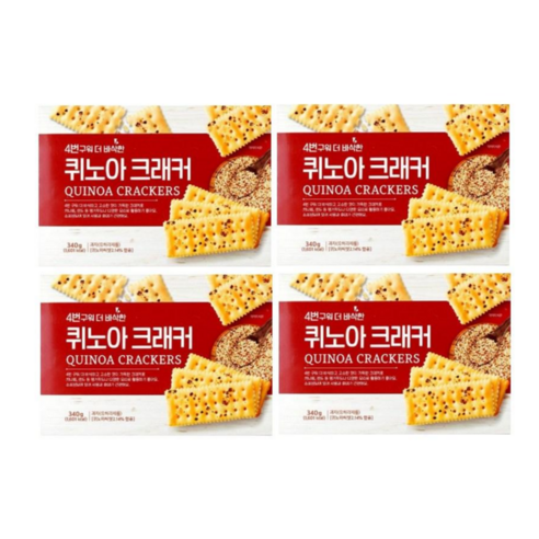 4번구워 더 바삭한 퀴노아 크래커