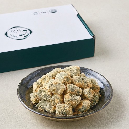 제주 쑥의 진한 풍미-대용량 실속 인절미 (벌크포장), 1kg, 1박스