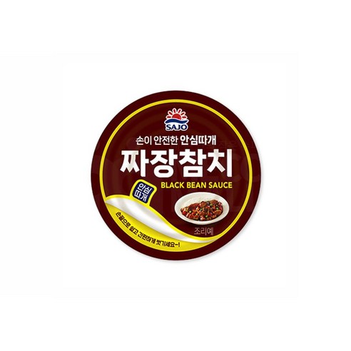 사조 짜장참치 안심따개, 8개, 100g