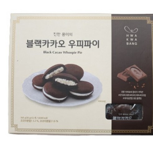 화과방 블랙카카오 우피파이, 30g, 12개