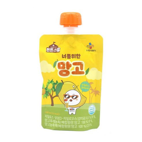 CJ 튼튼스쿨 너를위한 망고 100ml 40개 2박스/