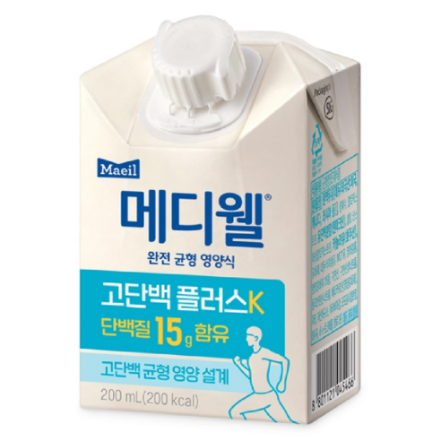 메디웰 고단백 플러스 K 200ml 12개입, 200ml, 12개